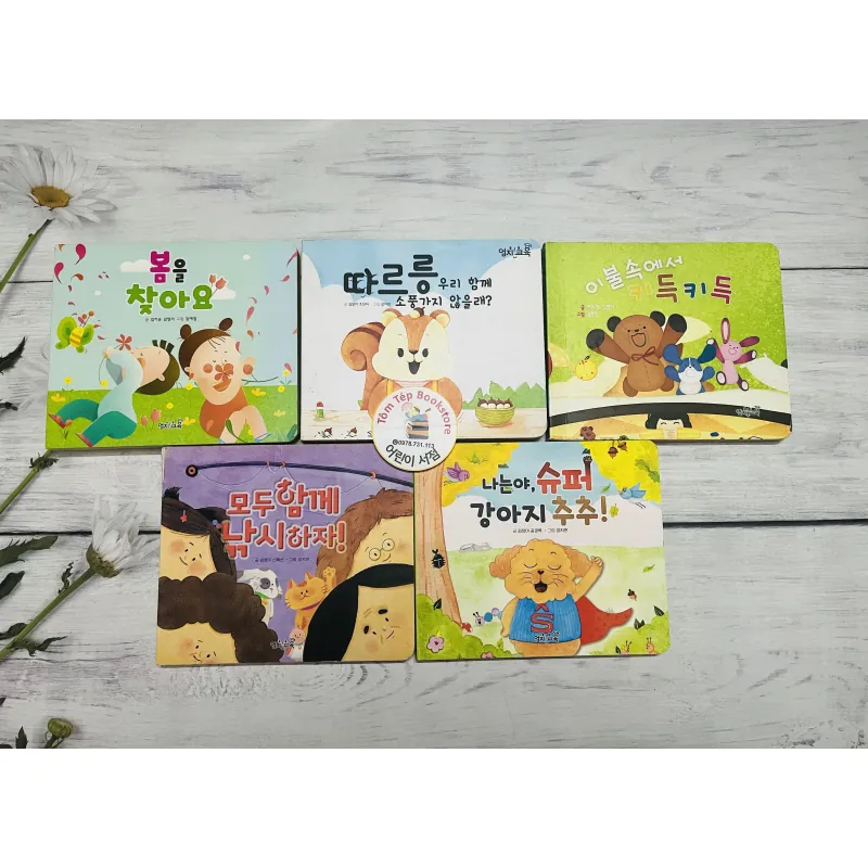 Boardbook tiếng Hàn có file nghe Set 26 1042296