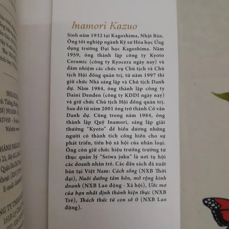 Con đường đến thành công bằng sự tử tế. Vương đạo. Inamori Kazuo. 602820