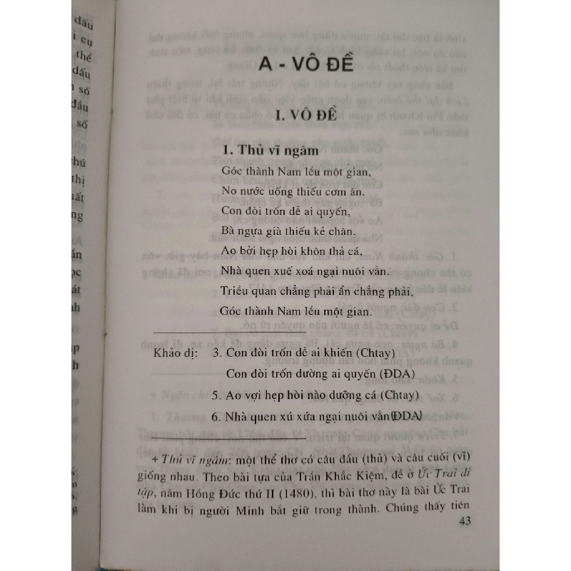 Quốc âm thi tập LỊCH SỬ - CHÍNH TRỊ - TRIẾT HỌC ANTQ2809 919815