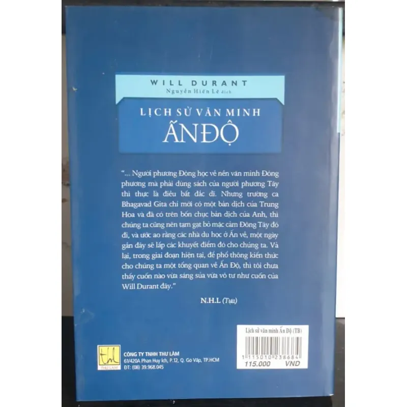 Lịch Sử Văn Minh Ẩn Độ - Nguyễn Hiến Lê dịch 716623