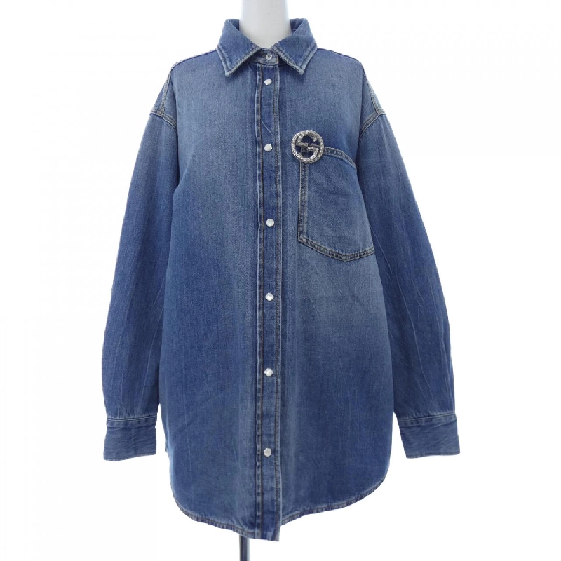 【Mã giảm giá】Gucci GUCCI Áo khoác denim 636155