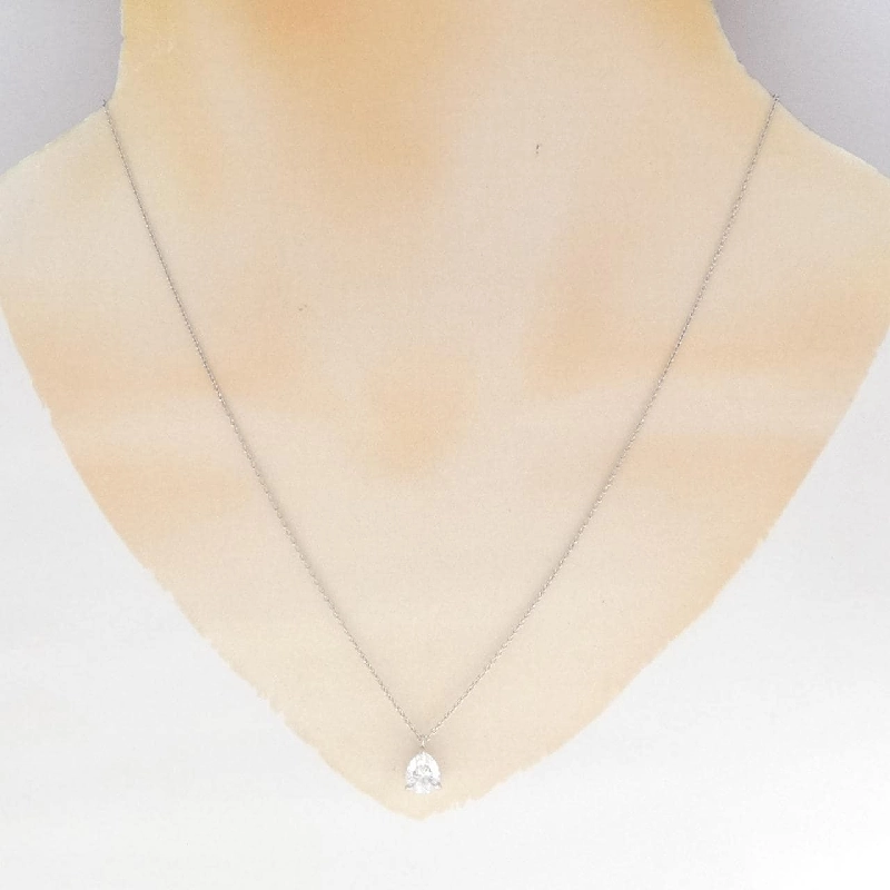 Dây chuyền kim cương PT900/PT850 1.011CT F SI1 hình giọt nước - Hàng hiệu Authentic 879755