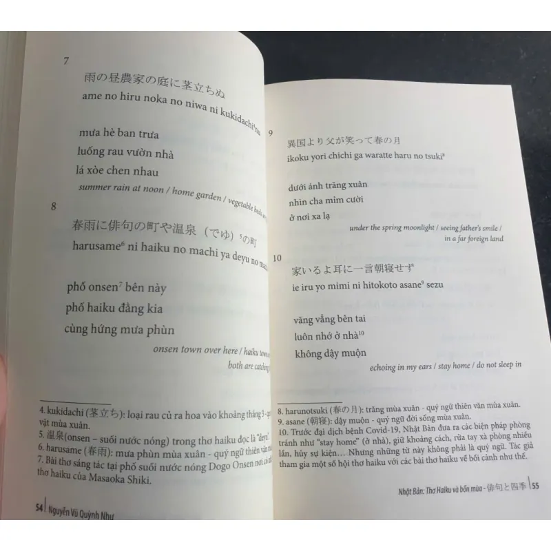 Nhật Bản 'Thơ Haiku và bốn mùa' của Nguyễn Vũ Quỳnh Như mới 90% 698990