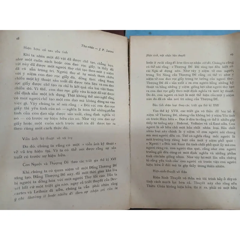 HIỆN SINH MỘT NHÂN BẢN THUYẾT - THỤ NHÂN dịch 719267