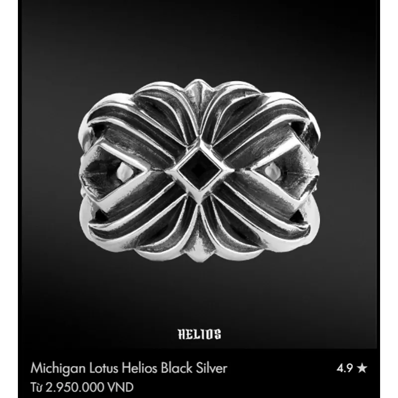 Nhẫn Helios: Sơn Hà Ấn Ký size 5 (new), Michigan size 7 1060134