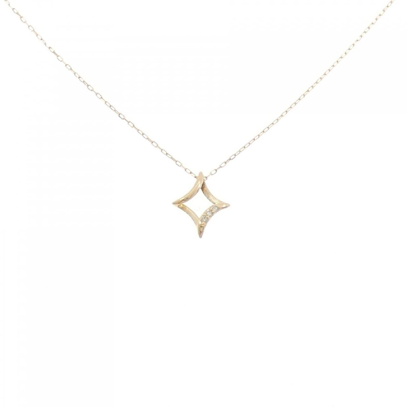 K18YG Dây chuyền kim cương 0.02CT - Hàng hiệu Authentic 858412