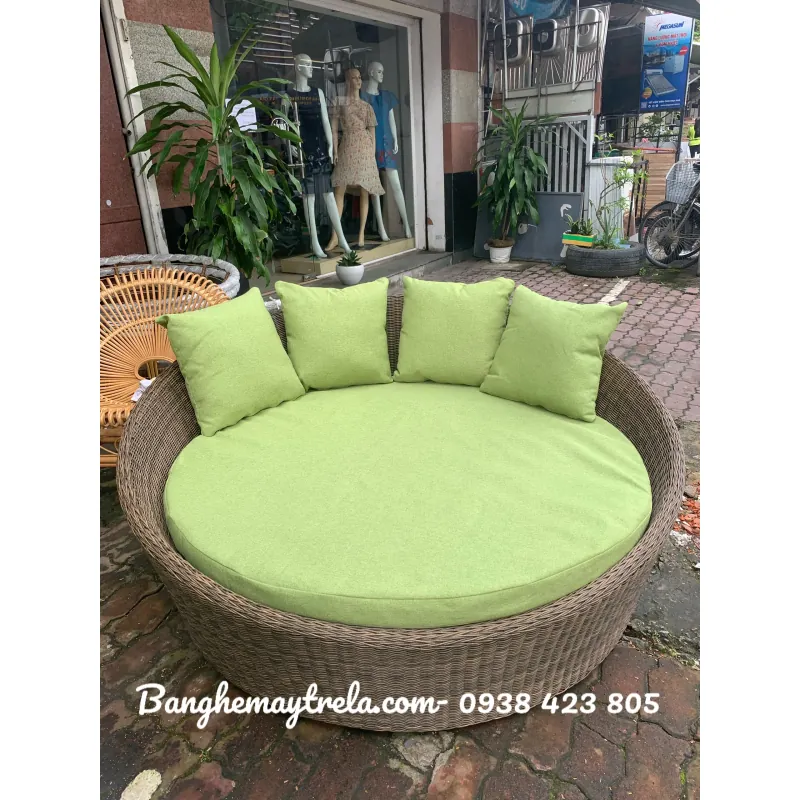 Giường tròn tắm nắng mây nhựa 560050