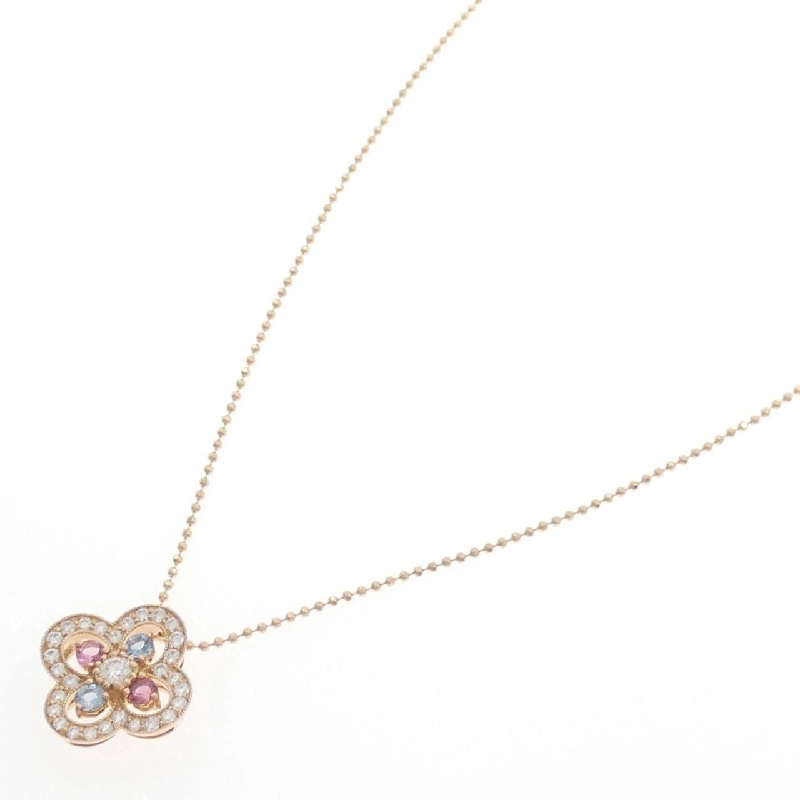 K18PG Hoa Đá Màu Dây Chuyền - Hàng hiệu Chính hãng 848064