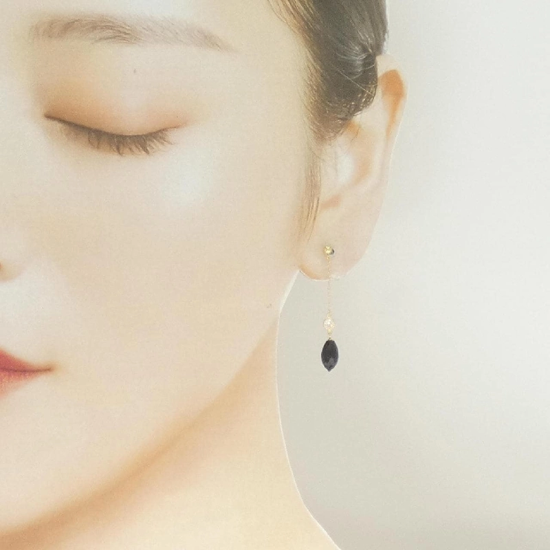 K18YG Onyx Bông tai - Hàng hiệu Chính hãng 874156