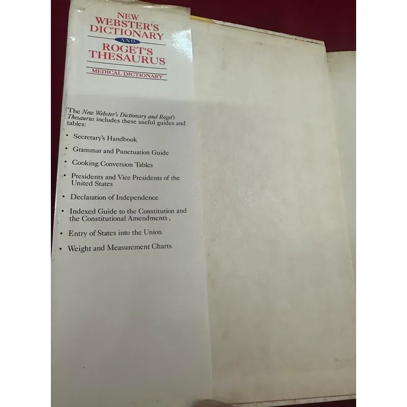 New webster’s dictionary and roget’s thesaurus medical dictionary 713348