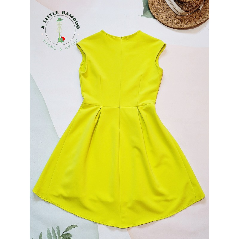 Váy đầm MAMA màu vàng Neon không tay size S 14515