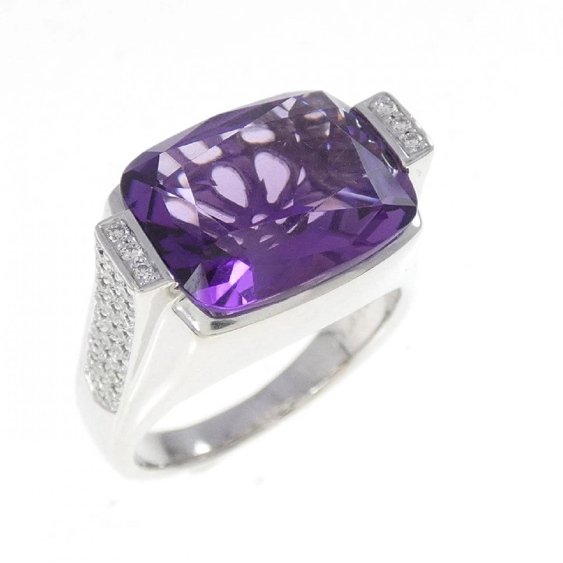 Nhẫn Amethyst 750WG 6.52CT - Hàng hiệu Chính hãng 848687