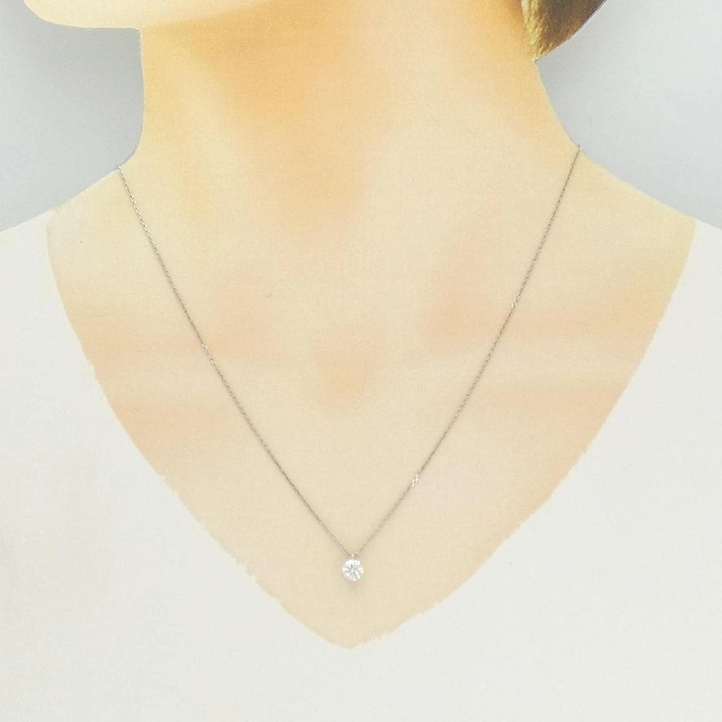 Dây chuyền kim cương PT900/PT850 0.515CT H SI2 EXT - Hàng hiệu Authentic 874520