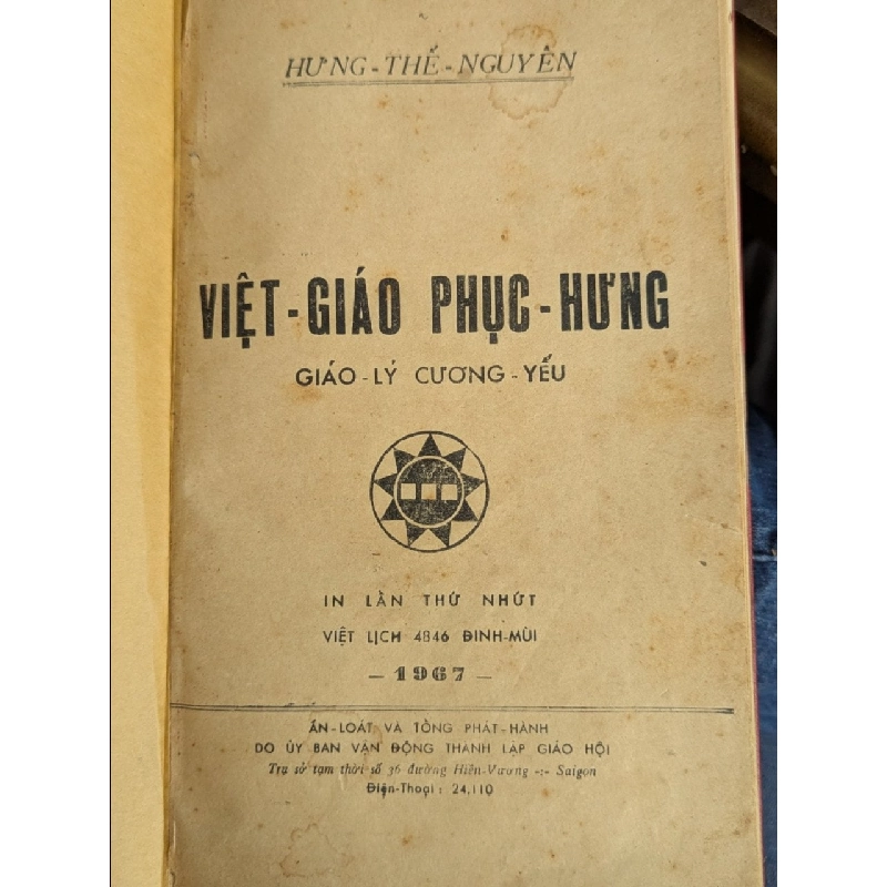 Việt giáo phục hưng giáo lý cương yếu - Hưng Thế Nguyên ( in lần nhất ) 127703