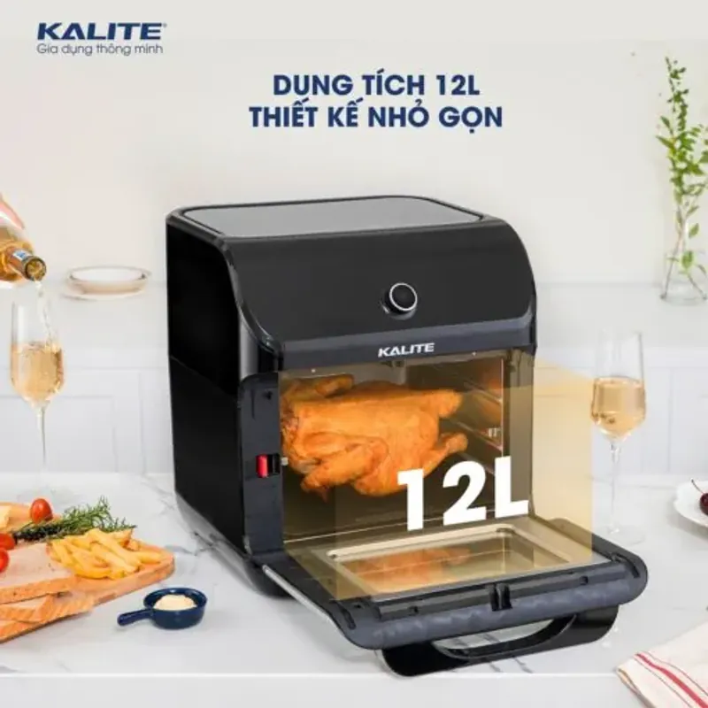 Nồi chiên không dầu Kalite KL-1200 dung tích 12L chính hãng, giảm 95% chất béo, mới 100% 573185