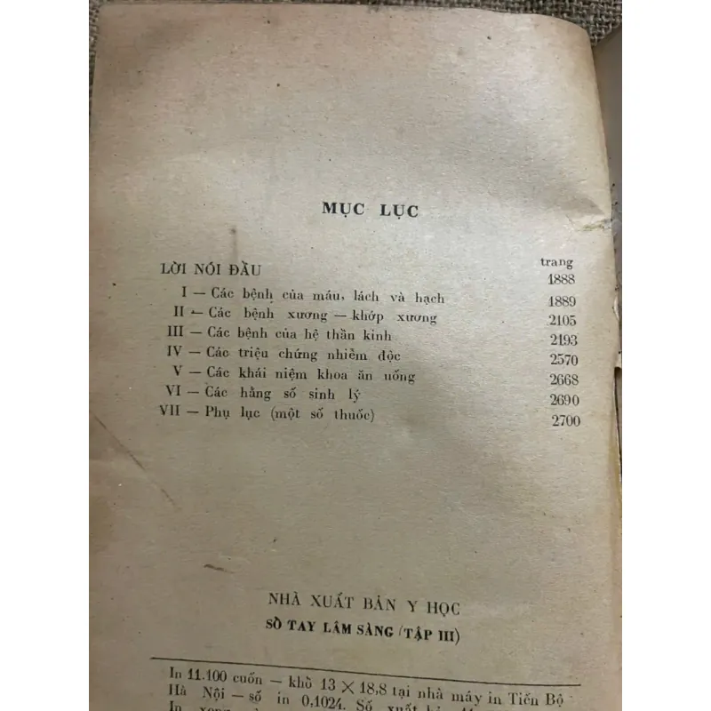 SỔ TAY LÂM SÀNG TẬP 3 - SÁCH Y, DÀY 571838