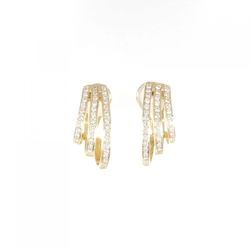 K18YG Bông tai/Khuyên tai kim cương - Hàng hiệu Chính hãng 872422