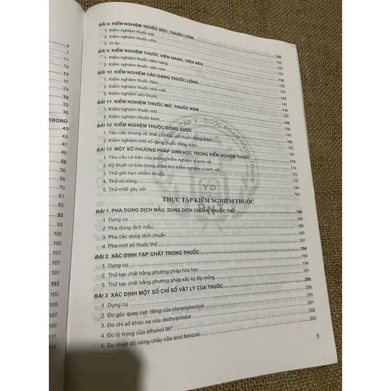 KIỂM NGHIỆM THUỐC LÝ THUYẾT VÀ THỰC HÀNH- SÁCH ĐÀO TẠO DƯỢC SĨ TRUNG HỌC 570253