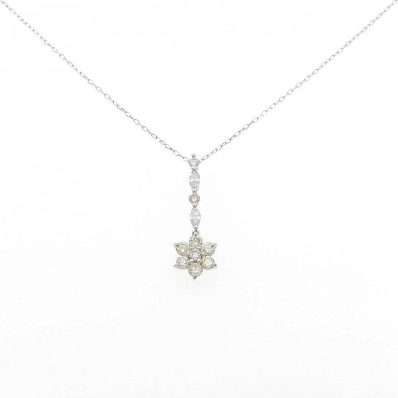 K18WG Hoa Hồng Kim Cương Dây Chuyền 1.07CT - Hàng hiệu Chính hãng 857914