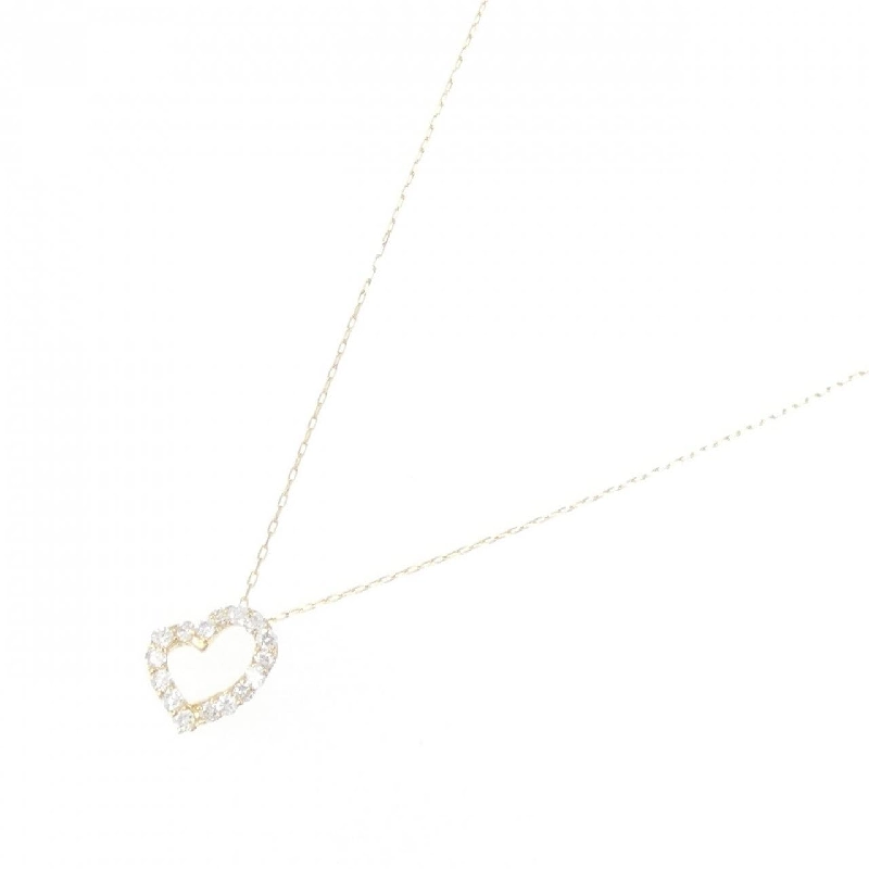 K18YG Dây chuyền kim cương hình trái tim 0.20CT - Hàng hiệu Chính hãng 863301