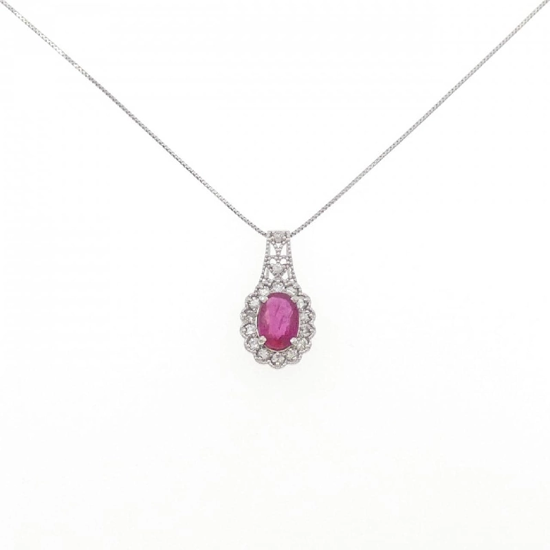 Dây chuyền ruby PT900/PT850 1.10CT - Hàng hiệu Authentic 858866