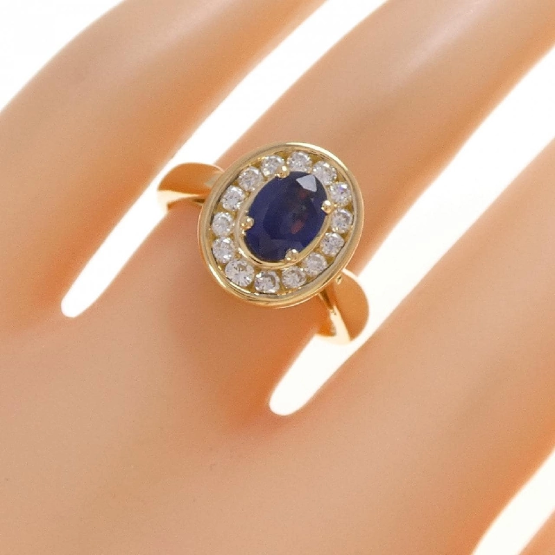 Nhẫn Sapphire K18YG 0.80CT - Hàng hiệu Chính hãng 849394