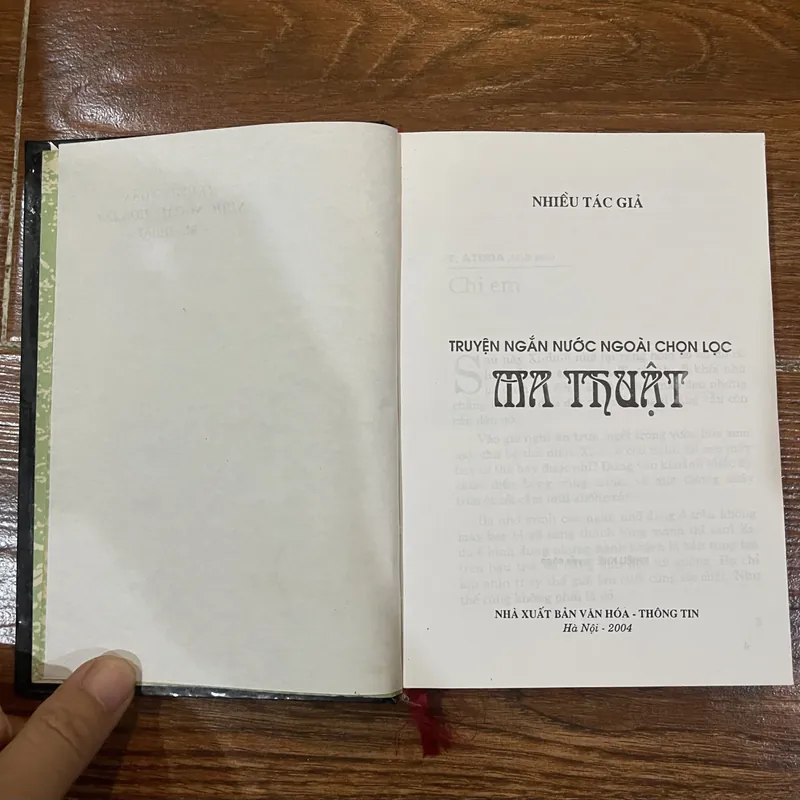 Ma thuật truyện ngắn nước ngoài chọn lọc (6) 735081