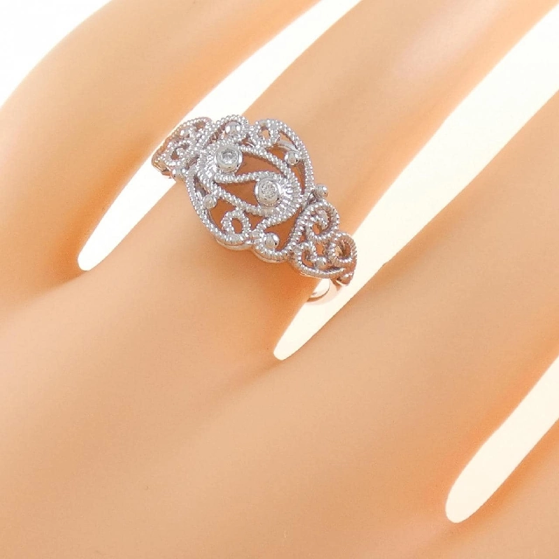 Nhẫn kim cương 750WG 0.03CT 671944