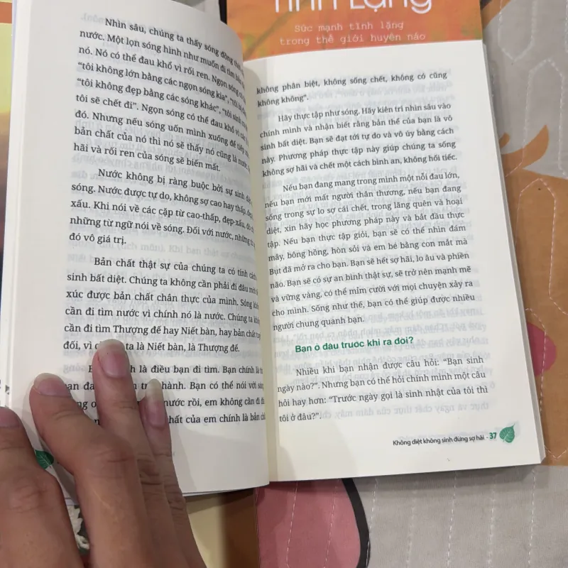 Combo 4 cuốn sách thích nhất hạnh: Không diệt không sinh đừng sợ hãi 1019691