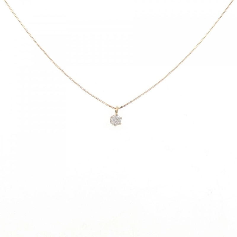 K18YG Solitaire Dây chuyền kim cương 0.1CT - Hàng hiệu Chính hãng 862462