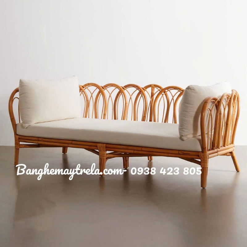 Băng ghế sofa dài mây tự nhiên 493352