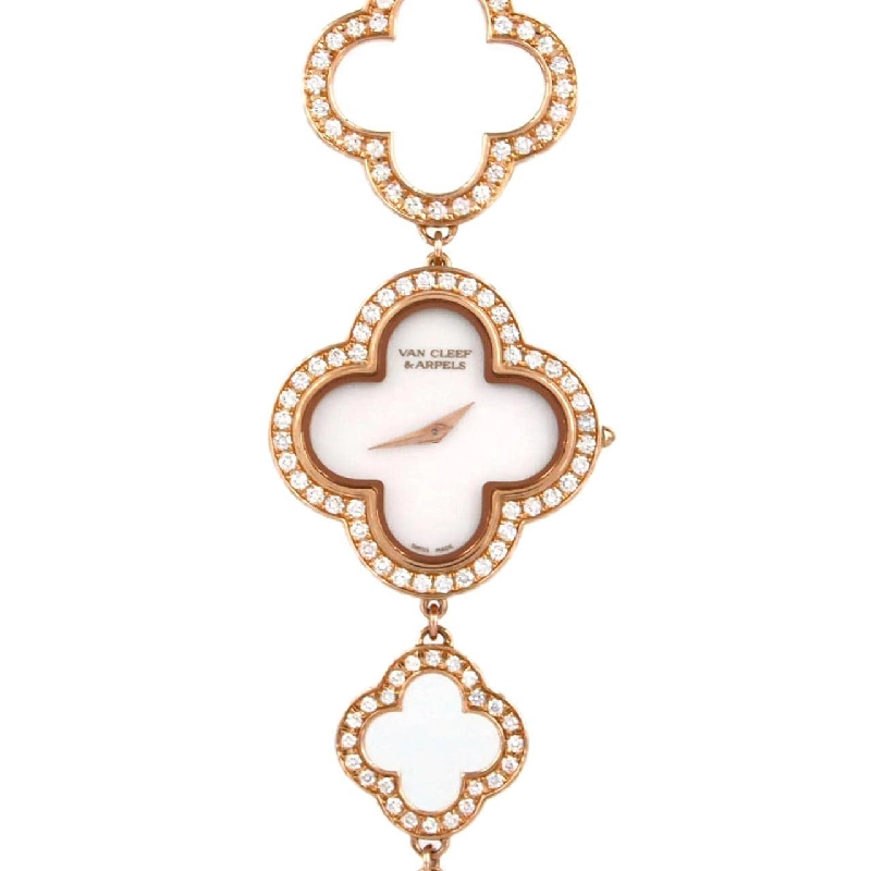 Vacheron Constantin Alhambra PG/D･BraceletD 2365149/VCARN5KC00 PG･RG Quartz - Hàng hiệu Authentic 875613