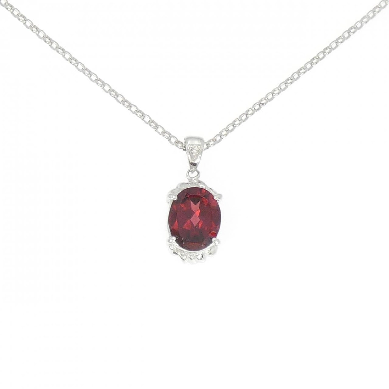 Dây chuyền Garnet K18WG 4.00CT - Hàng hiệu Chính hãng 858073