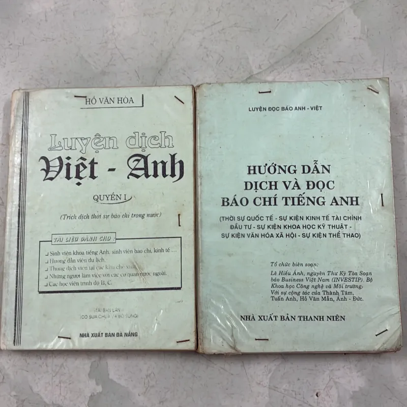 Luyện dịch Việt Anh /Báo chí Tiếng Anh (2 cuốn) 1005337