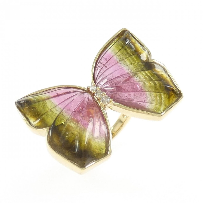 Nhẫn Tourmaline Bướm K18YG - Hàng hiệu Chính hãng 850223