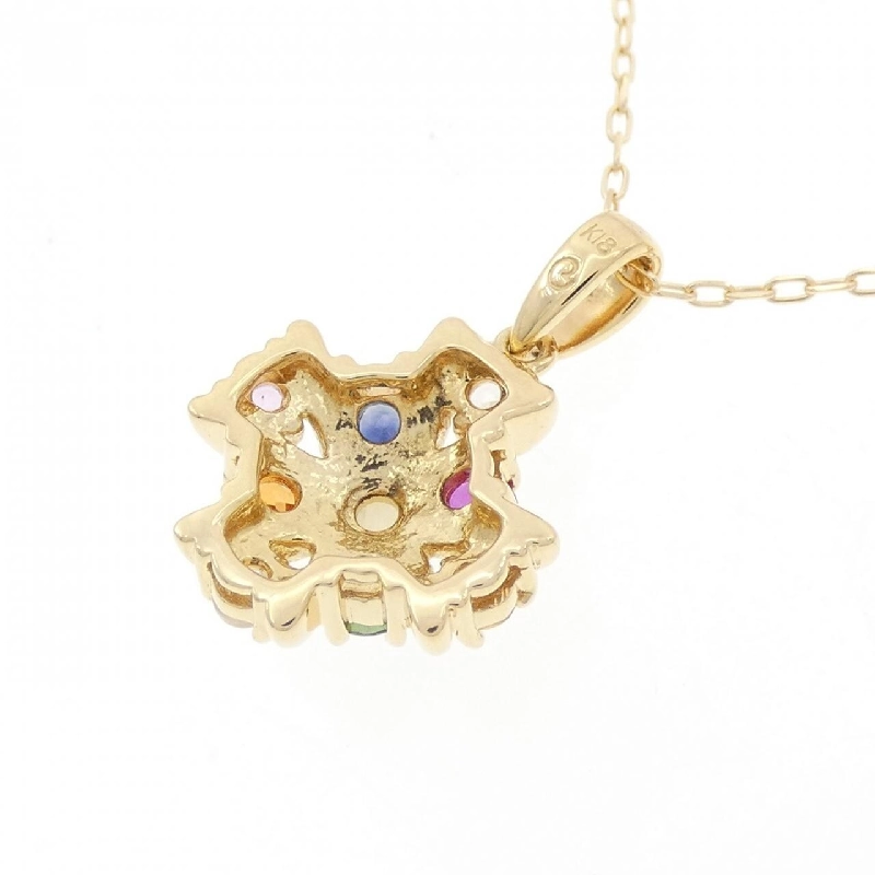 K18YG Đá màu Dây chuyền - Hàng hiệu Chính hãng 865940