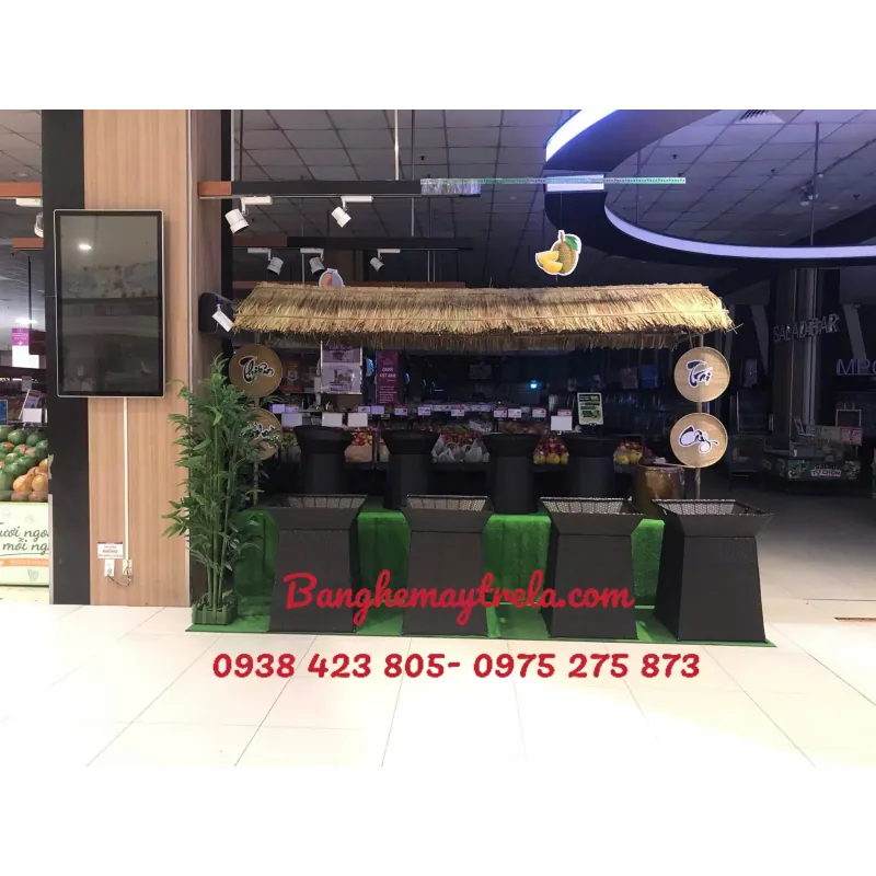 Khay vuông trưng trái cây mây nhựa 746339