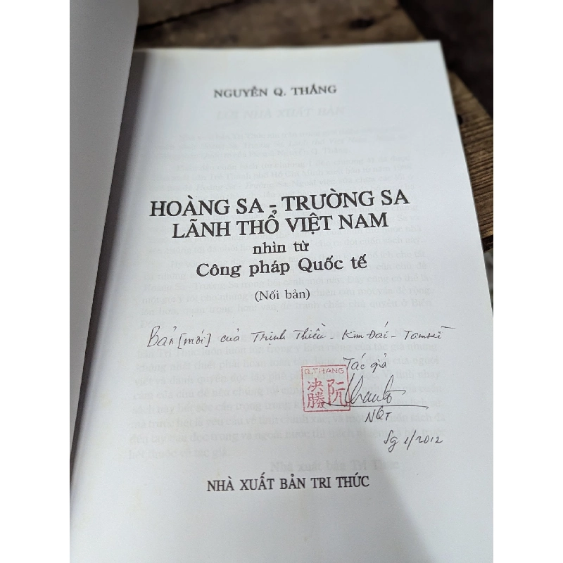 Hoàng Sa Trường Sa lãnh thổ Việt Nam nhìn từ công pháp quốc tế - Nguyễn Q. Thắng 472519