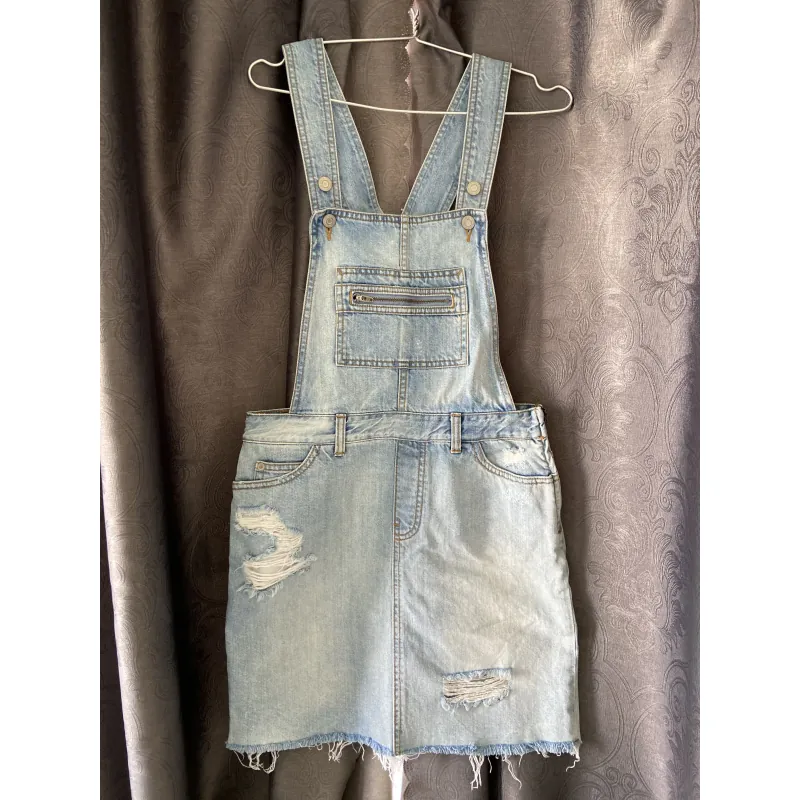 Váy yếm jean nữ ngắn - Topten - size M, đã qua sử dụng 780590