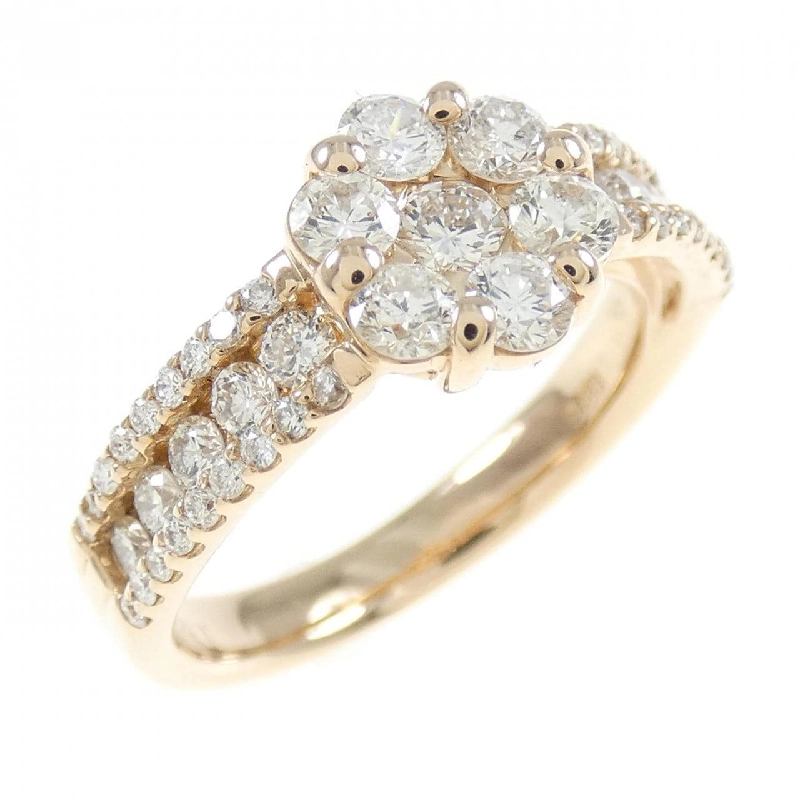 Nhẫn kim cương K18PG hoa 1.00CT 671633