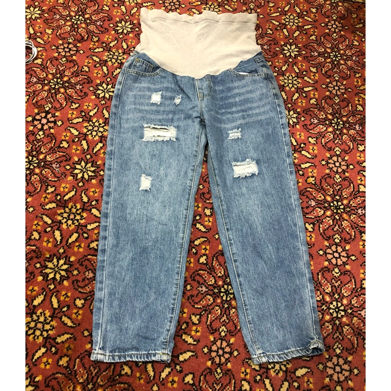 Jeans bầu dài size M 443646