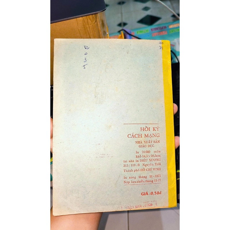 HỒI KÝ CÁCH MẠNG (NXB Giáo dục 1977) 446763