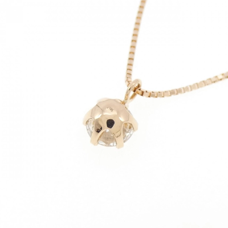 K18PG Solitaire Dây chuyền kim cương - Hàng hiệu Authentic 865201