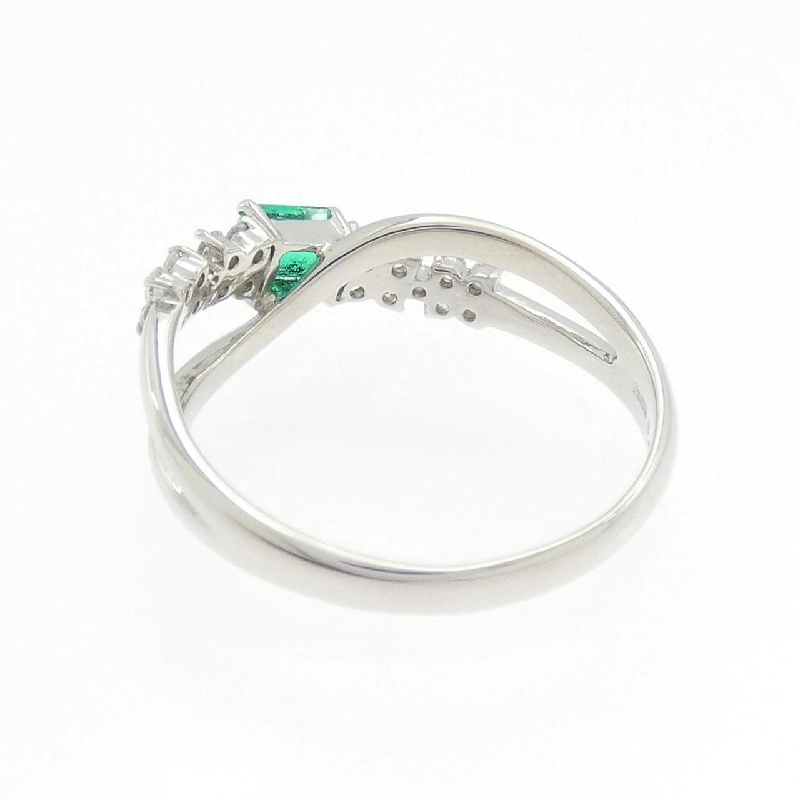 Nhẫn Emerald PT900 Hoa 0.30CT - Hàng hiệu Chính hãng 848242