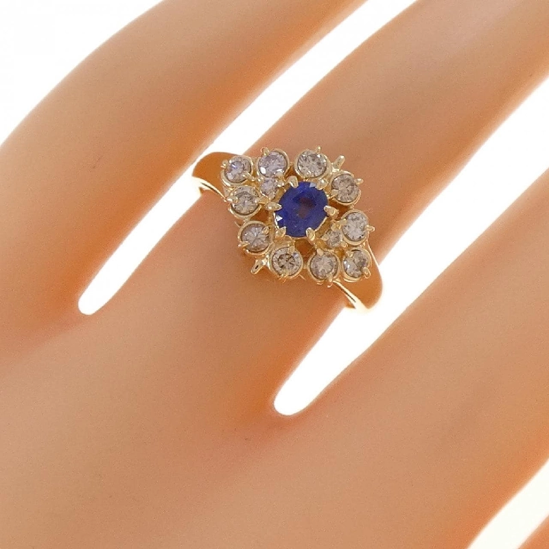 Nhẫn Sapphire K18YG 0.33CT 667056