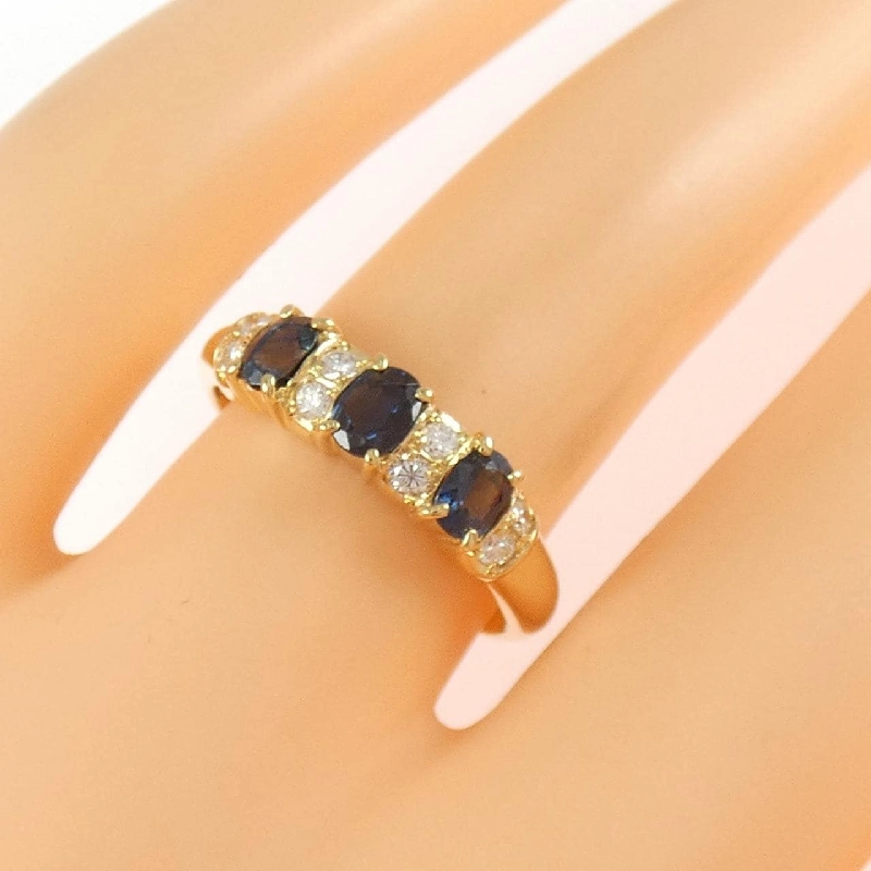 Nhẫn Sapphire K18YG - Hàng hiệu Authentic 848101