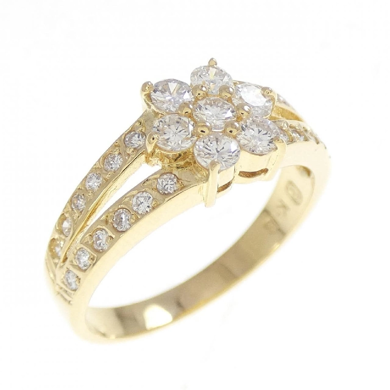 Nhẫn kim cương hoa K18YG 0.53CT - Hàng hiệu Authentic 852194