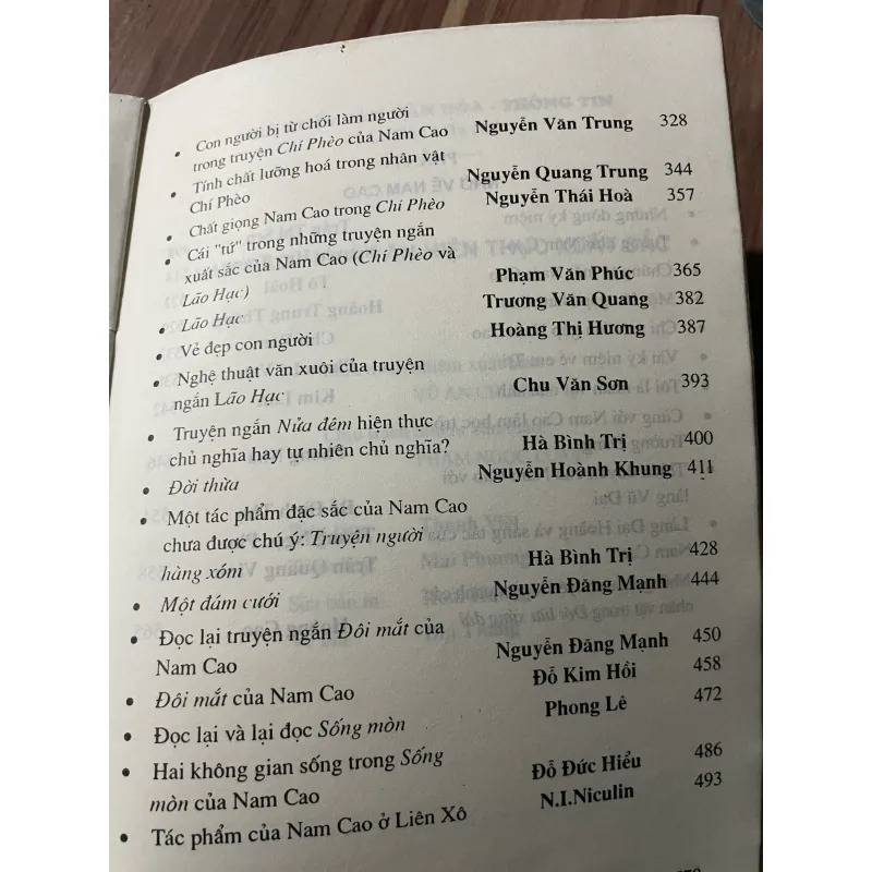 NAM CAO - NHÀ VĂN HIỆN THỰC XUẤT SẮC - NHIỀU TÁC GIẢ 674521