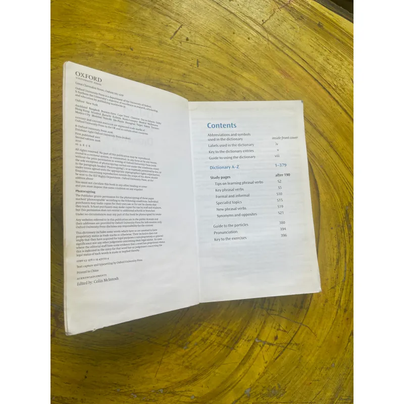 OXFORD PHRASAL VERBS DICTIONARY FOR LEARNERS OF ENGLISH 731908