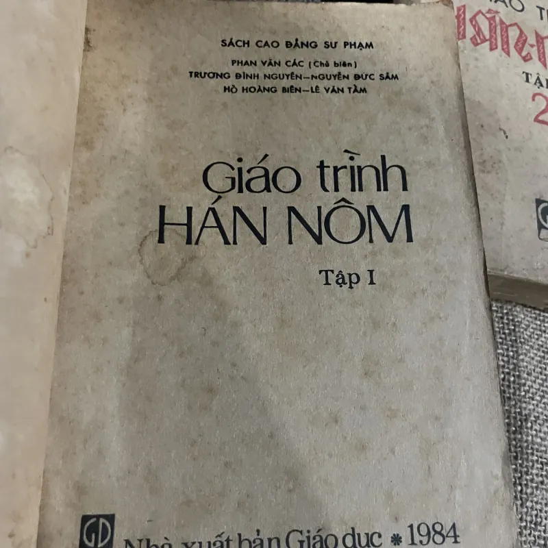 Giáo trình Hán Nôm 2 tập - khổ lớn -  775808